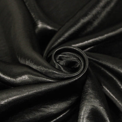 Tissu satin iridescent - noir - photo 1/4 | So Tissus