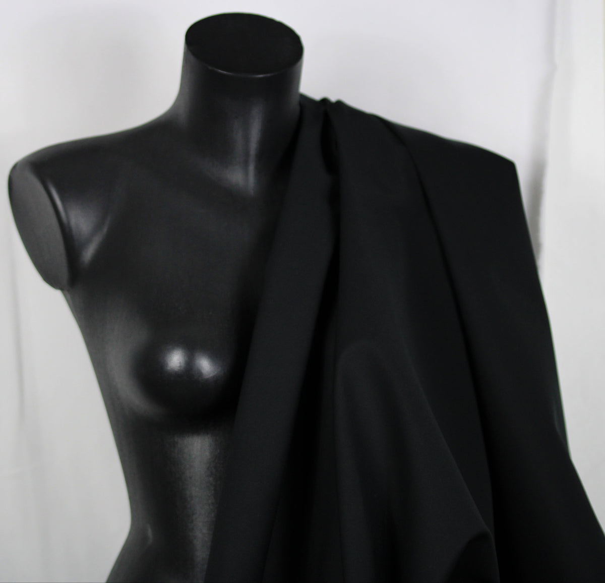 Tissu gabardine de coton prestige- noir