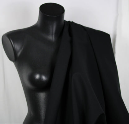 Tissu gabardine de coton prestige- noir