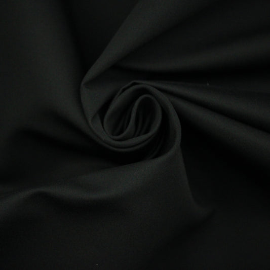 Tissu gabardine de coton prestige- noir