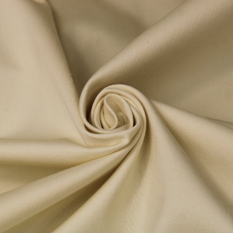 Tissu gabardine laine et cachemire - écru - photo 1/4 | So Tissus