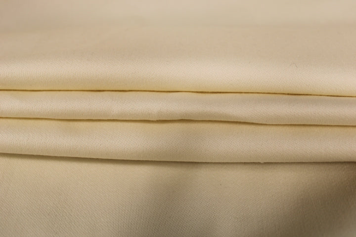 Tissu gabardine laine et cachemire - écru - photo 2/4 | So Tissus