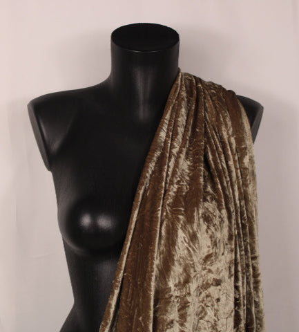 Tissu maille velours frappé - beige - photo 3/4 | So Tissus