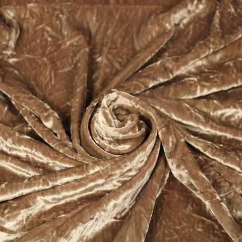 Tissu maille velours frappé - beige - photo 1/4 | So Tissus