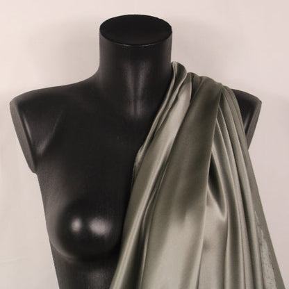 Tissu satin de soie - gris - photo 3/4 | So Tissus