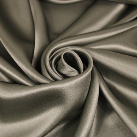 Tissu satin de soie - gris - photo 1/4 | So Tissus