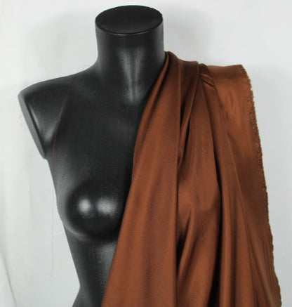 Tissu twill de soie - marron cuivré - photo 3/4 | So Tissus