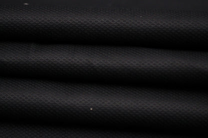 Tissu popeline piqué de coton prestige - noir