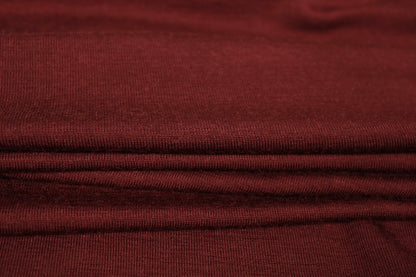 Tissu jersey de laine - lie de vin - photo 2/4 | So Tissus