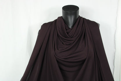 Tissu jersey fluide -  aubergine - photo 4/4 | So Tissus
