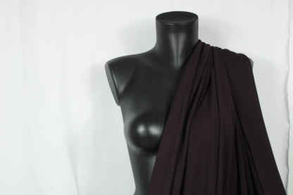 Tissu jersey fluide -  aubergine - photo 3/4 | So Tissus