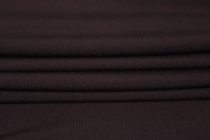 Tissu jersey fluide -  aubergine