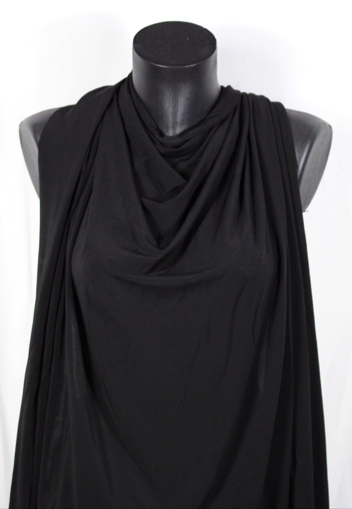 Tissu jersey crêpe fluide -  noir