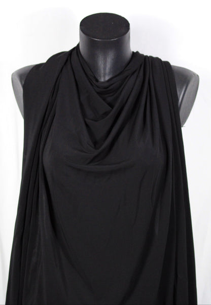 Tissu jersey crêpe fluide -  noir
