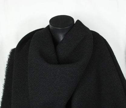 Tissu tweed de laine - noir - photo 4/4 | So Tissus