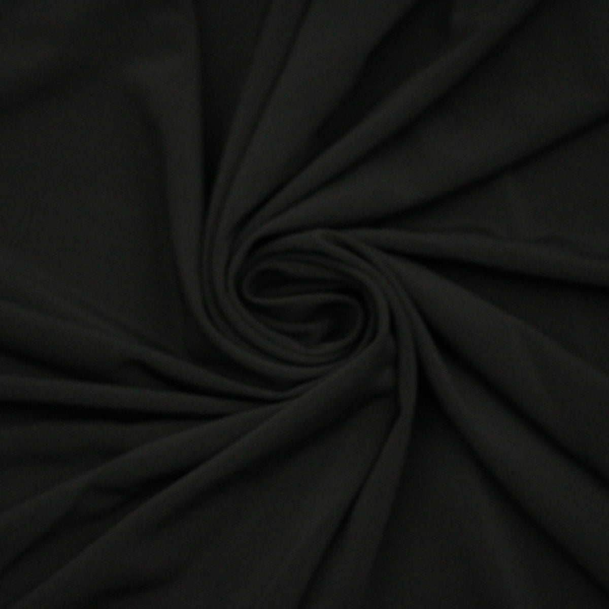 Tissu jersey crêpe fluide -  noir