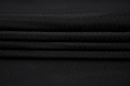 Tissu jersey crêpe fluide -  noir