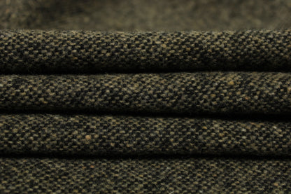 Tissu tweed laine moucheté - ton noir et beige - photo 2/4 | So Tissus