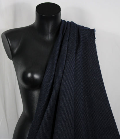 Tissu milano - bleu marine à pois