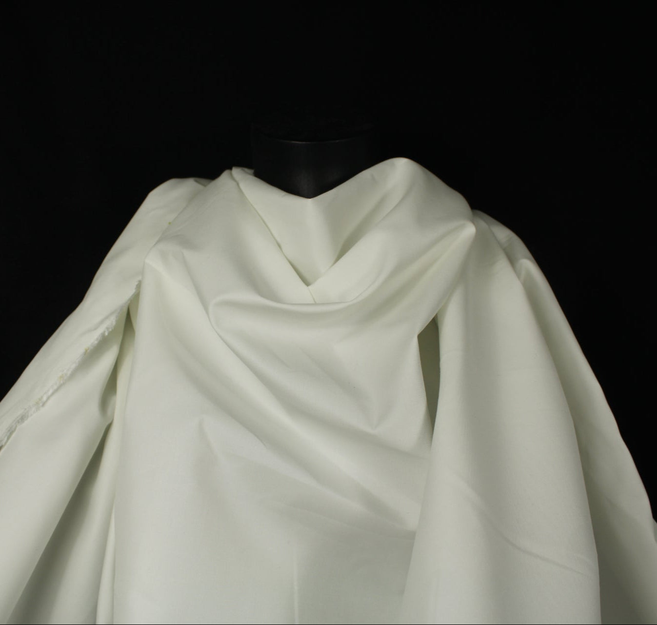 Tissu gabardine fine de coton - imperméable - blanc - photo 3/4 | So Tissus