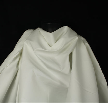Tissu gabardine fine de coton - imperméable - blanc - photo 3/4 | So Tissus