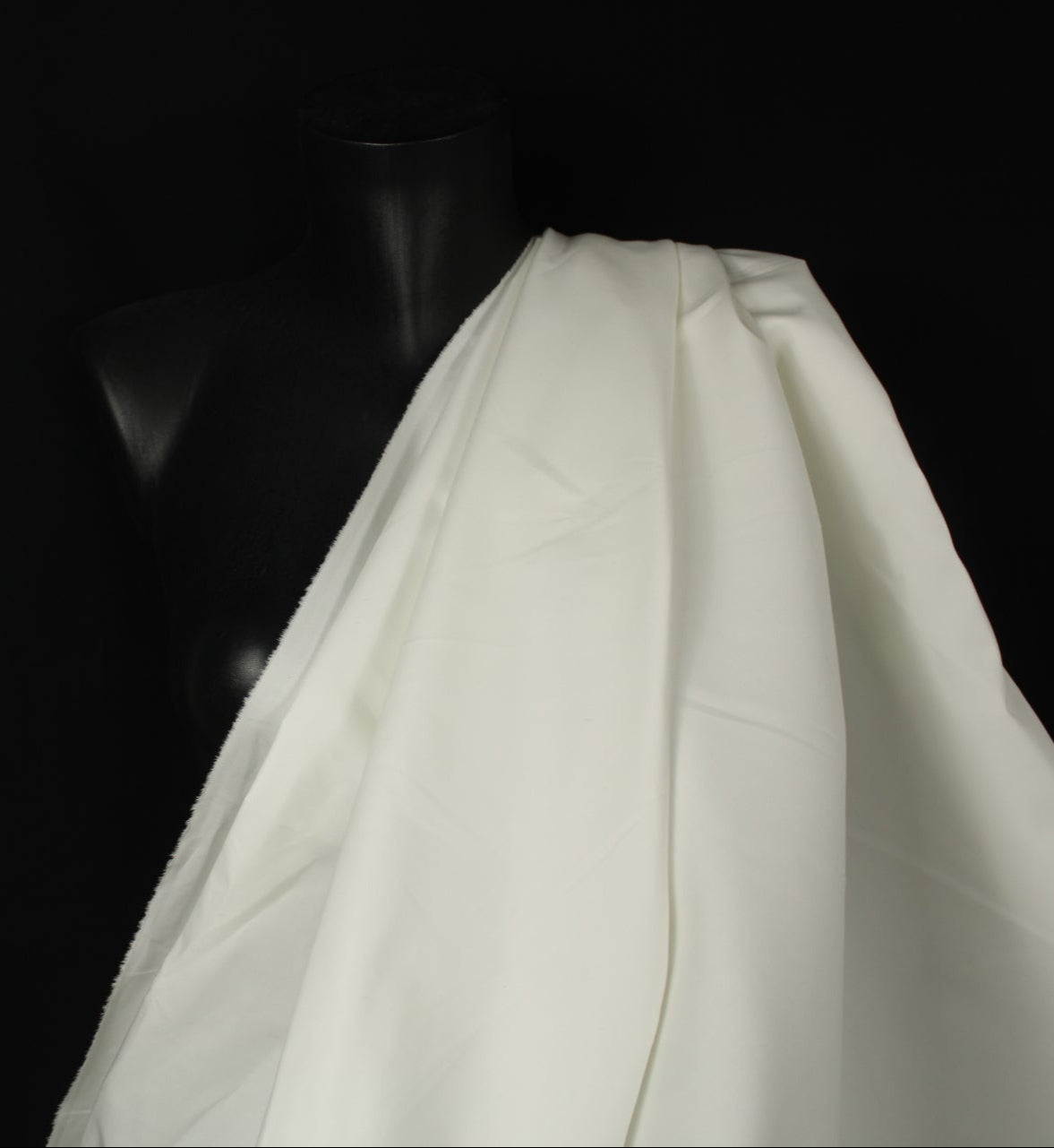 Tissu gabardine fine de coton - imperméable - blanc - photo 4/4 | So Tissus