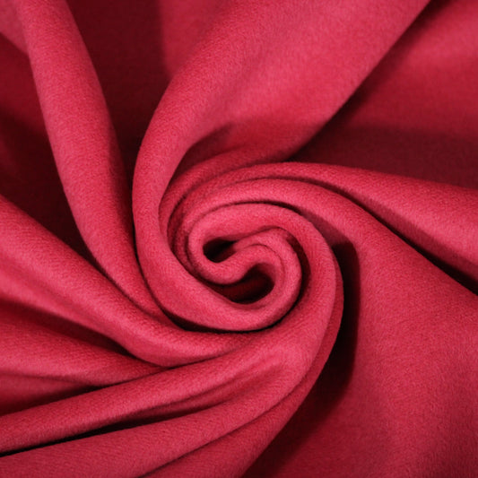 Tissu lainage duveteux - rose