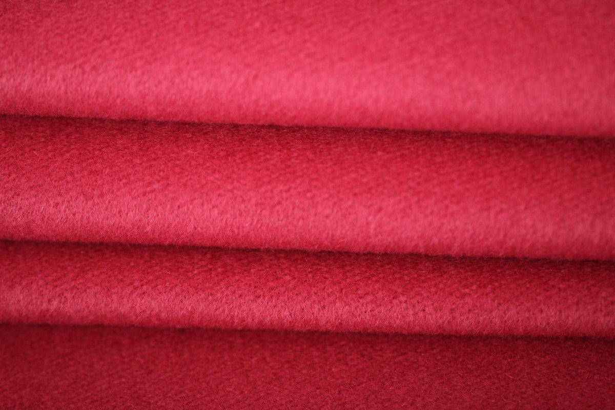 Tissu lainage duveteux - rose