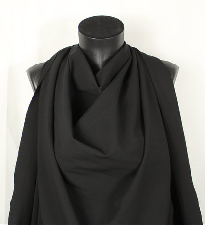 Tissu crepe viscose stretch - noir - photo 3/4 | So Tissus