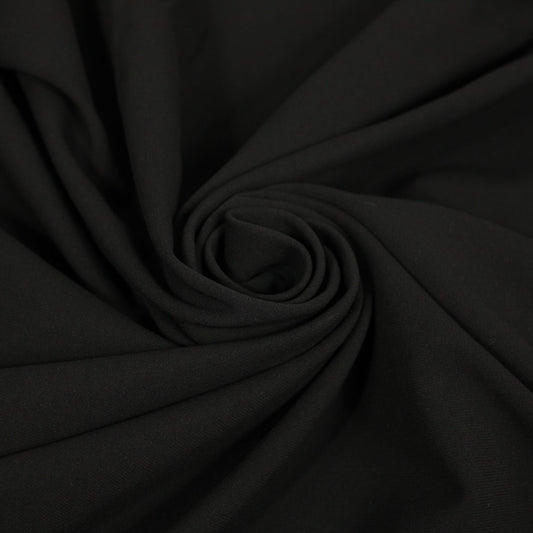 Tissu crepe viscose stretch - noir - photo 1/4 | So Tissus