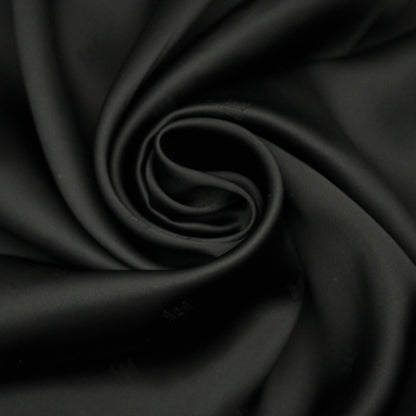 Tissu jacquard - motif château - noir