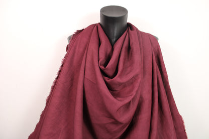 Tissu lin viscose - lie de vin - photo 4/4 | So Tissus