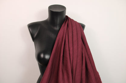 Tissu lin viscose - lie de vin - photo 3/4 | So Tissus