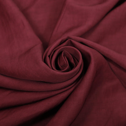 Tissu lin viscose - lie de vin - photo 1/4 | So Tissus