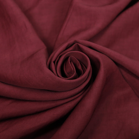 Tissu lin viscose - lie de vin - photo 1/4 | So Tissus