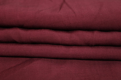 Tissu lin viscose - lie de vin - photo 2/4 | So Tissus