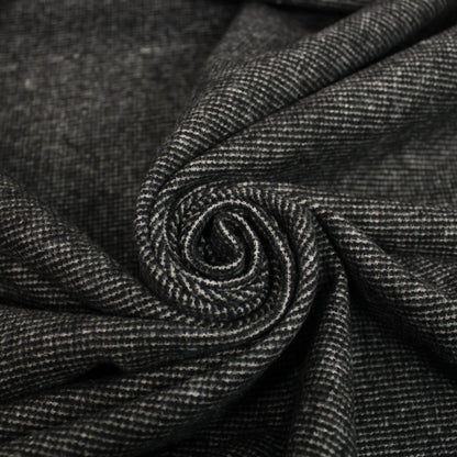 Tissu flanelle de laine et coton - gris anthracite - photo 1/4 | So Tissus