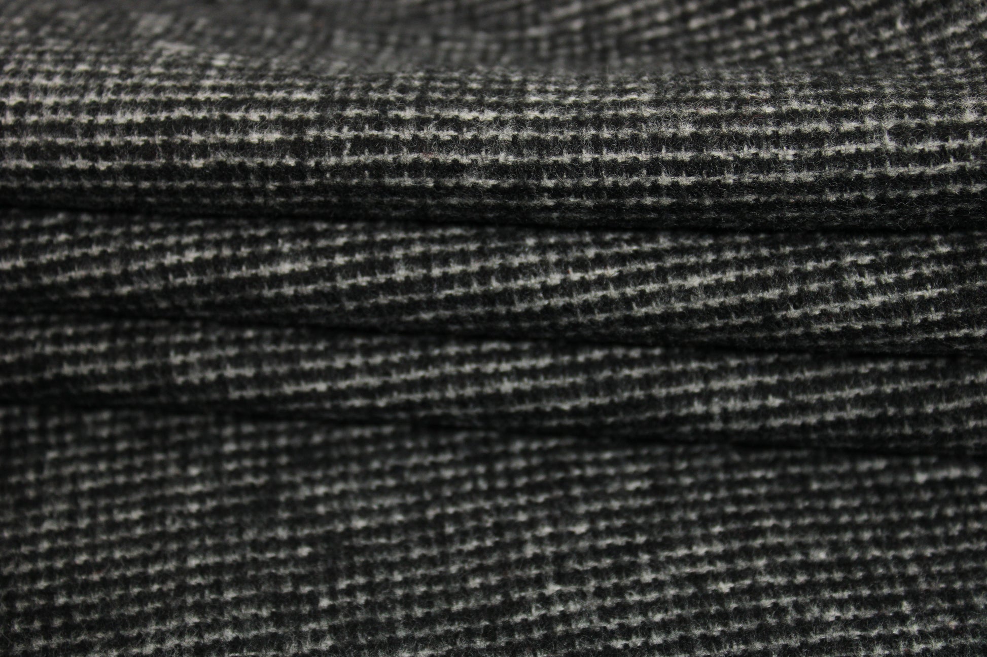 Tissu flanelle de laine et coton - gris anthracite - photo 2/4 | So Tissus