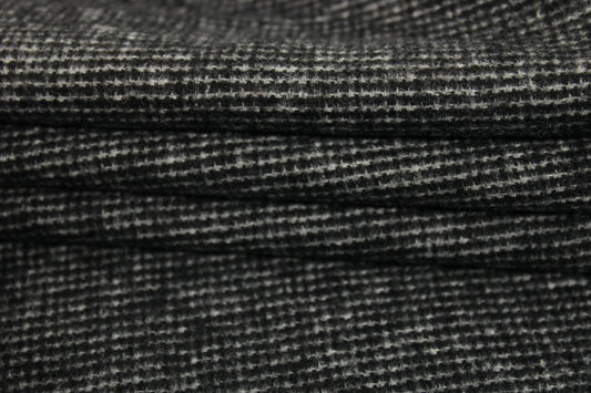 Tissu flanelle de laine et coton - gris anthracite - photo 2/4 | So Tissus