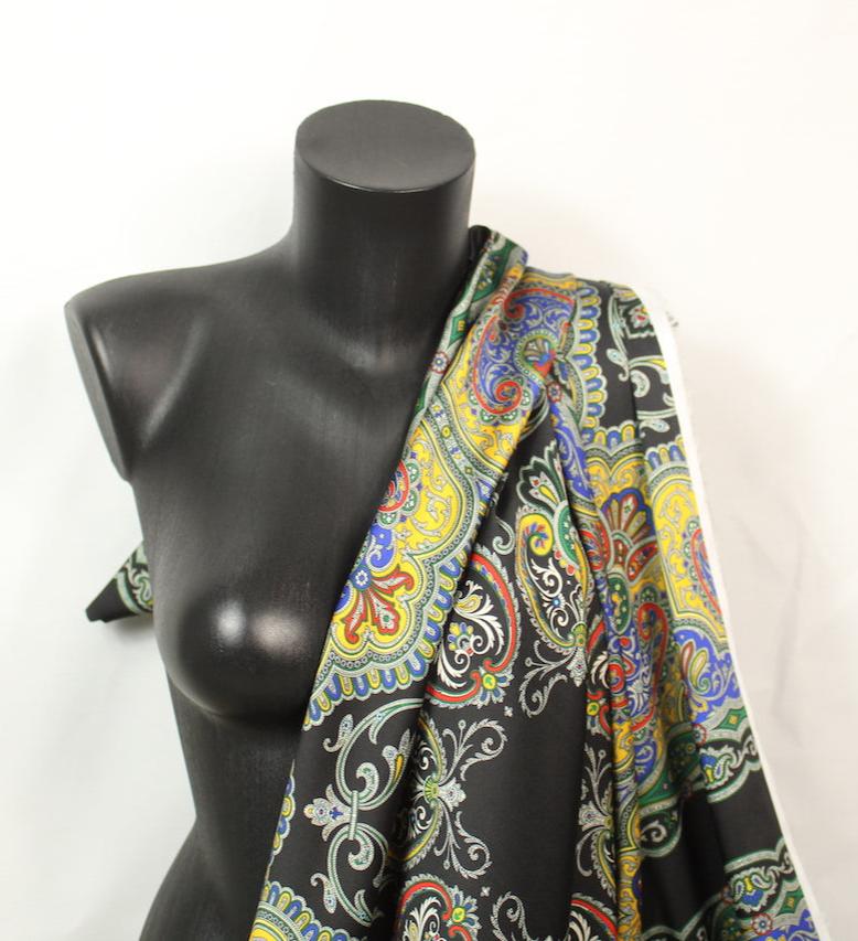 Tissu twill - imprimé floral - multicolore