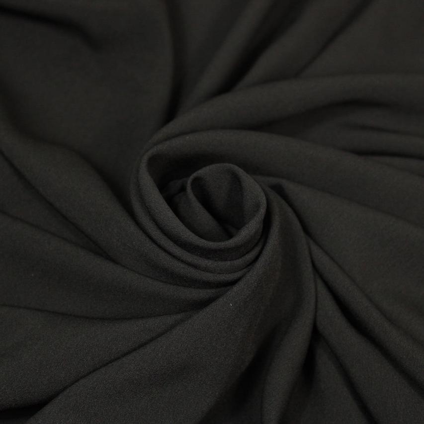 Tissu crêpe de chine - noir - photo 1/4 | So Tissus