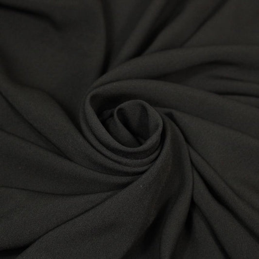 Tissu crêpe de chine - noir - photo 1/4 | So Tissus