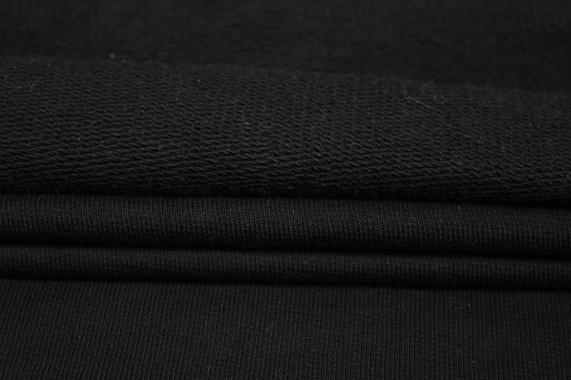 Tissu molleton japonais - noir - photo 2/4 | So Tissus