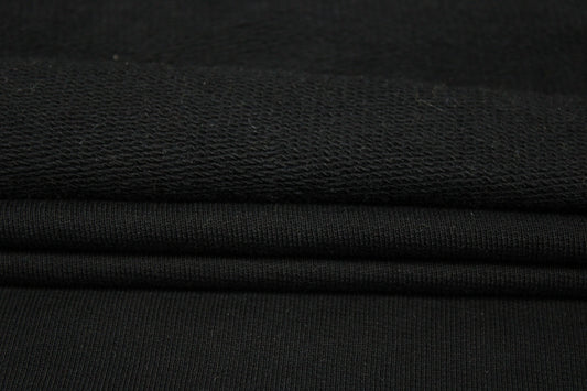 Tissu molleton japonais - noir - photo 2/4 | So Tissus