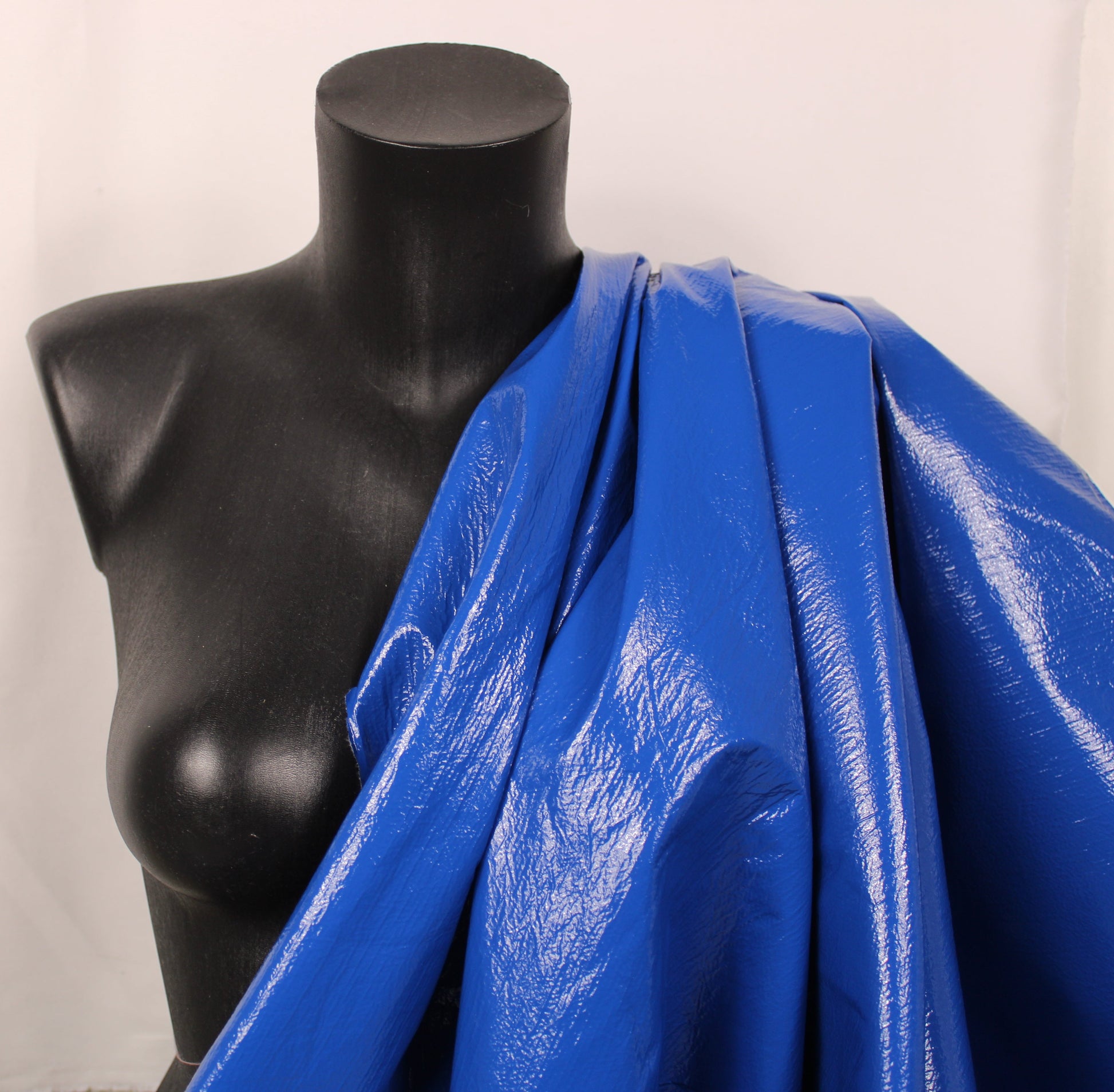 Tissu vinyle - bleu électrique - photo 3/4 | So Tissus