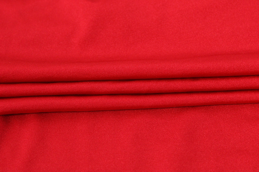 Tissu maille maillot de bain - rouge