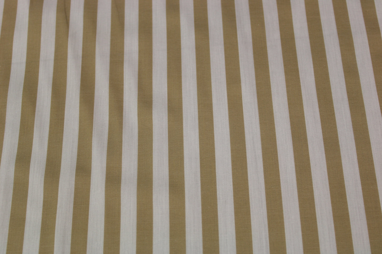Tissu popeline coton - à rayures - blanc et beige - photo 4/5 | So Tissus