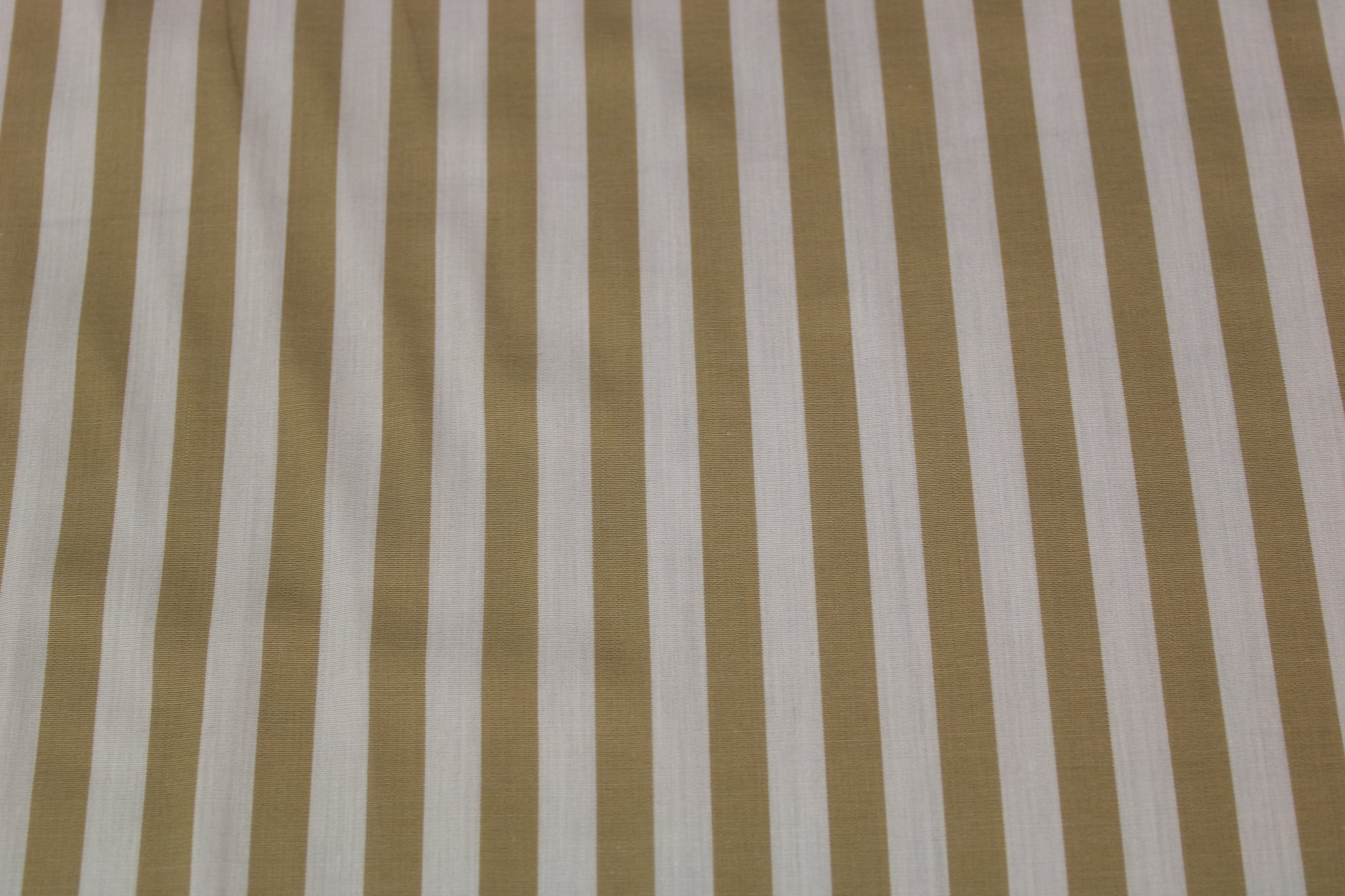 Tissu popeline coton - à rayures - blanc et beige - photo 4/5 | So Tissus