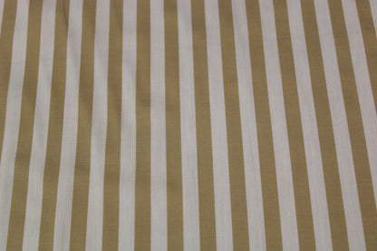 Tissu popeline coton - à rayures - blanc et beige - photo 4/5 | So Tissus