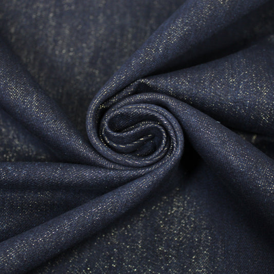 Tissu denim - brut et doré - photo 1/4 | So Tissus